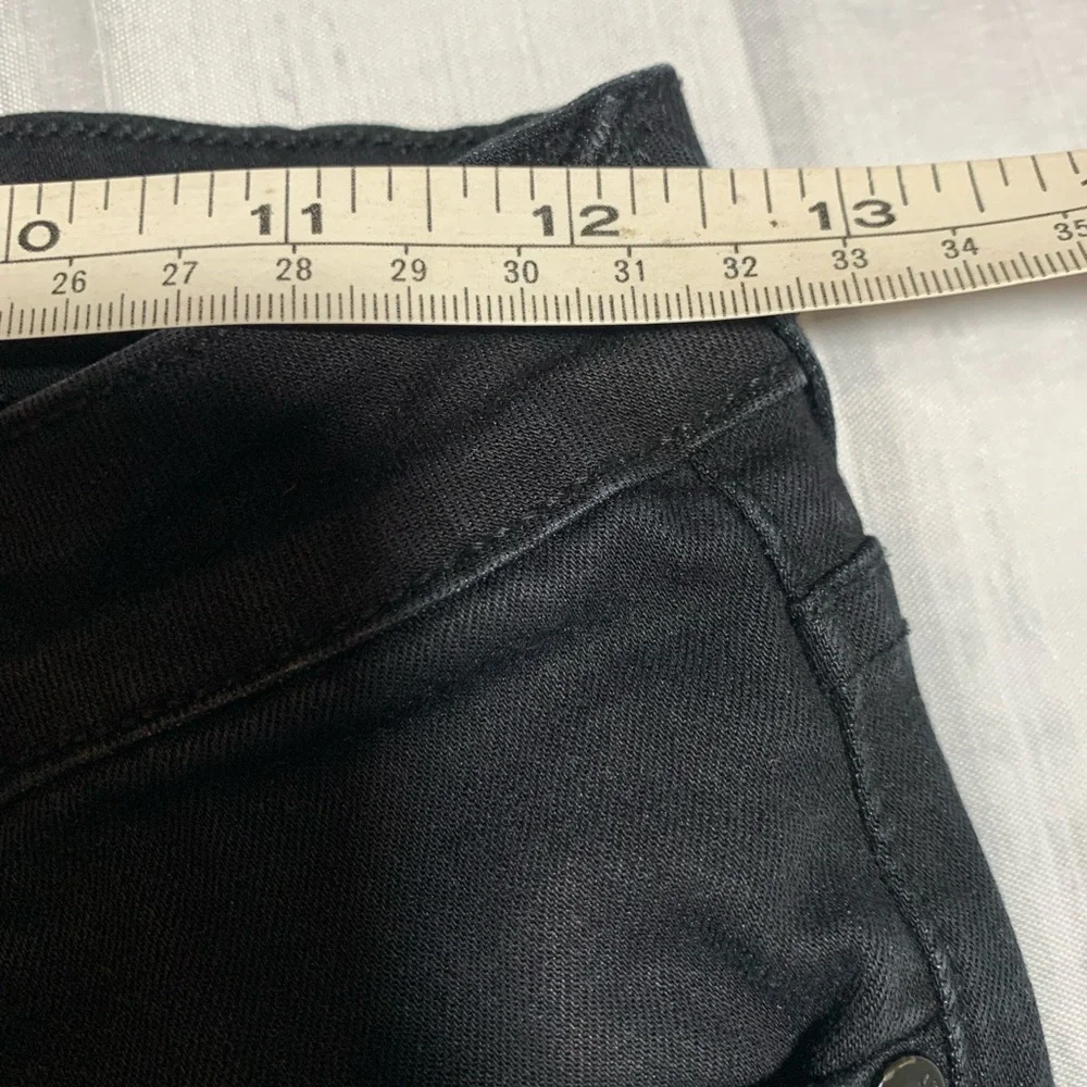 Just Black Skinny Jeans with Ankle Zippers. Low rise. Size 26.